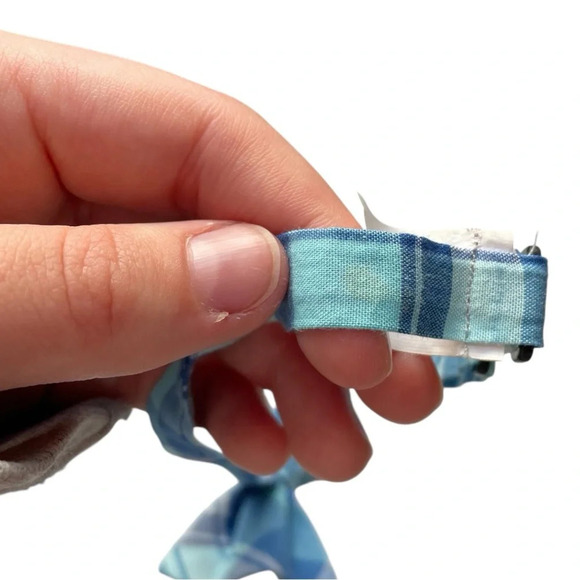 4/$25 The Children’s Place Boys Blue Plaid Bow Tie Size 4-7 Adjustable - Picture 4 of 4